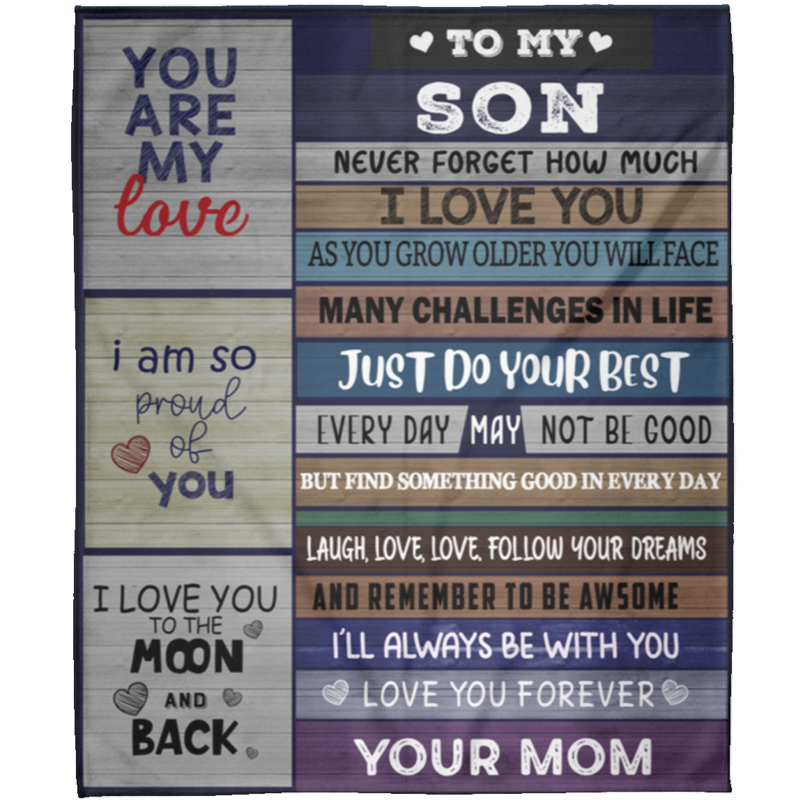 To My Son | FLM Arctic Fleece Blanket 50x60