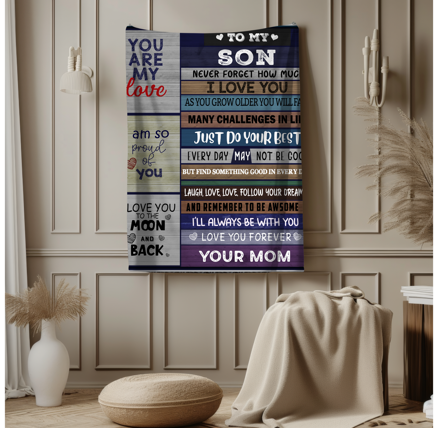 To My Son | FLM Arctic Fleece Blanket 50x60